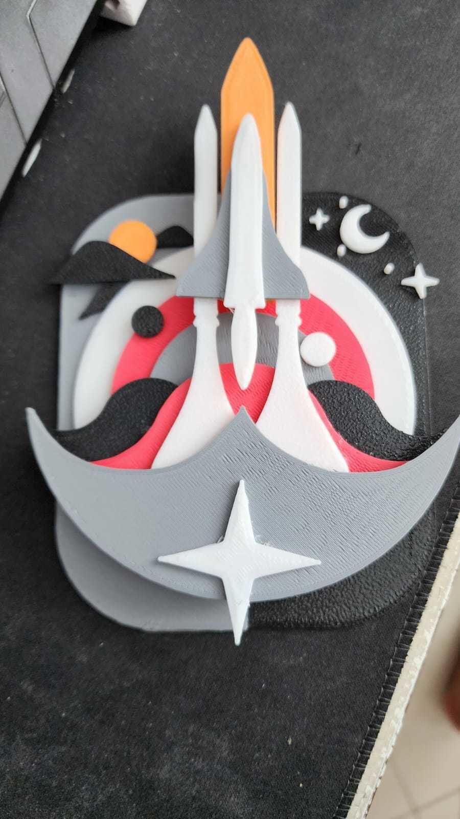 3D Printable Aerospace Shuttle Model Sky and Space Elements 3D print model_5