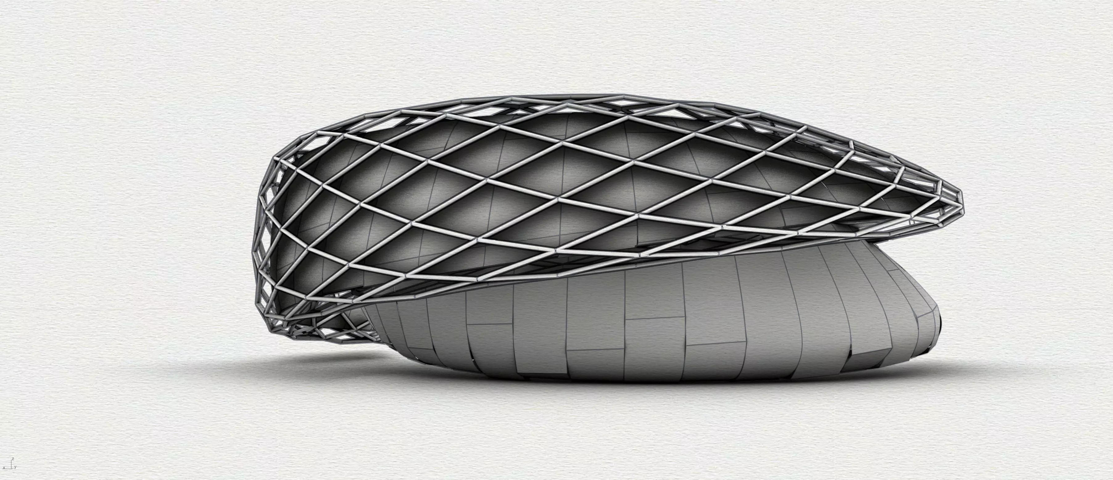 Parametric Facade Design in Grasshopper Rhino 3d model Download 3D model