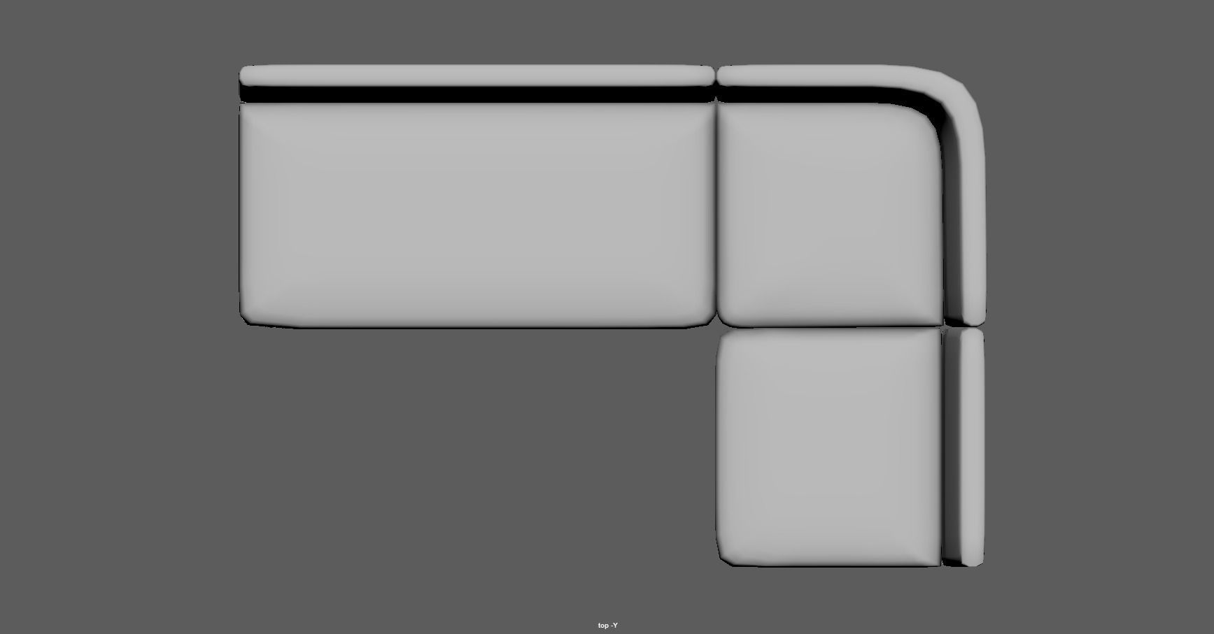 modular seating - modular sofa - lounge seating - couch Low-poly 3D model_27