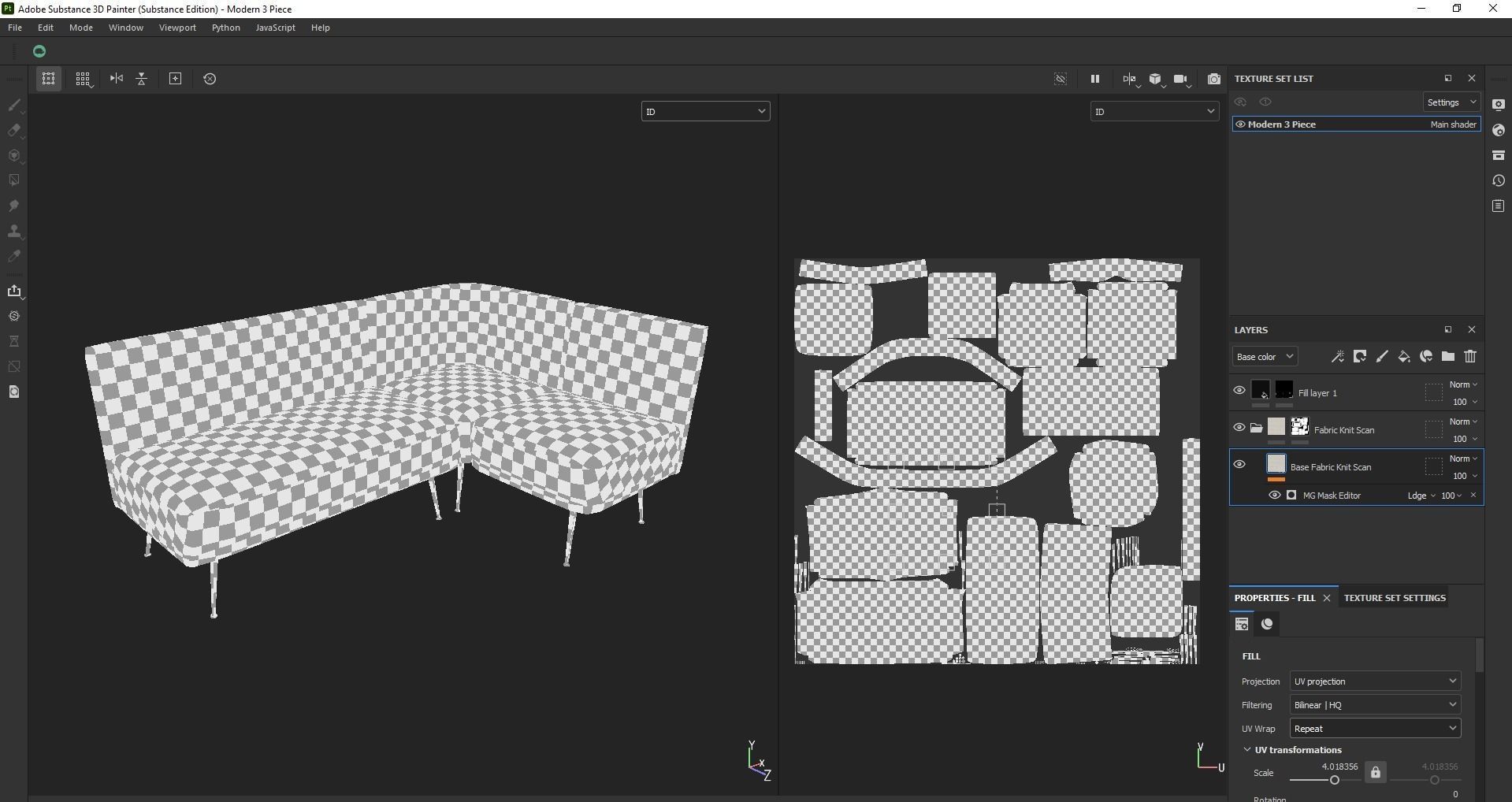 modular seating - modular sofa - lounge seating - couch Low-poly 3D model_16