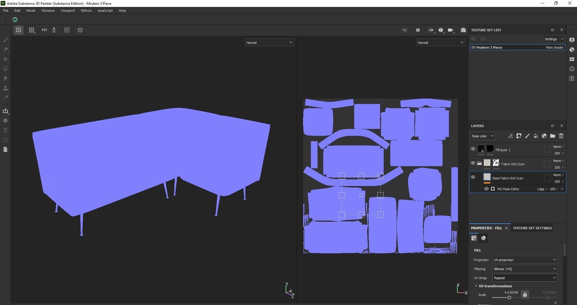 modular seating - modular sofa - lounge seating - couch Low-poly 3D model_14