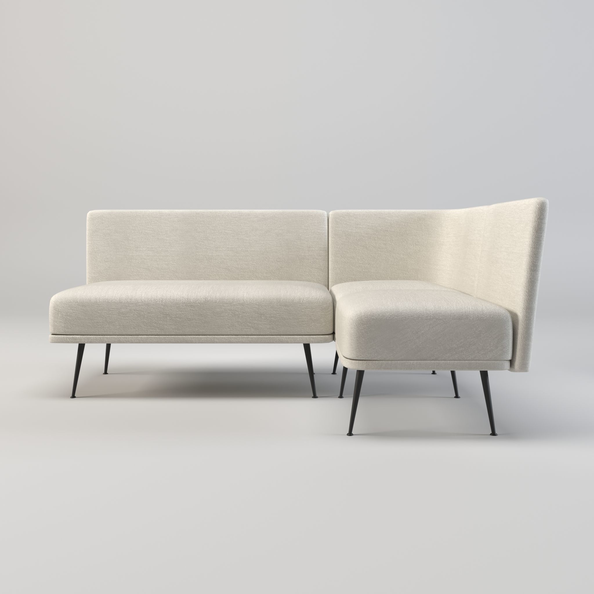 modular seating - modular sofa - lounge seating - couch Low-poly 3D model_3