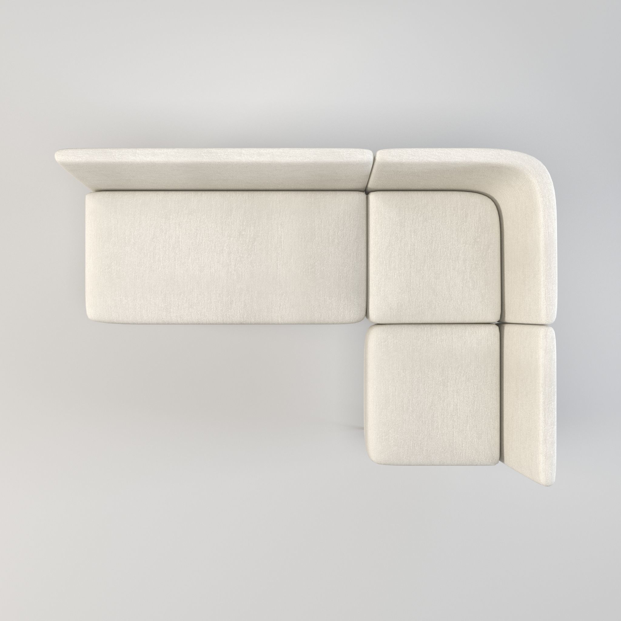 modular seating - modular sofa - lounge seating - couch Low-poly 3D model_4