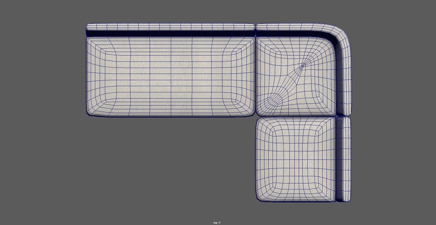 modular seating - modular sofa - lounge seating - couch Low-poly 3D model_26