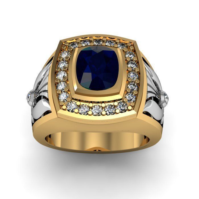 man ring 3D print model_6