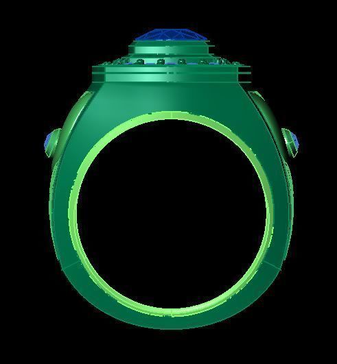 man ring 3D print model_10