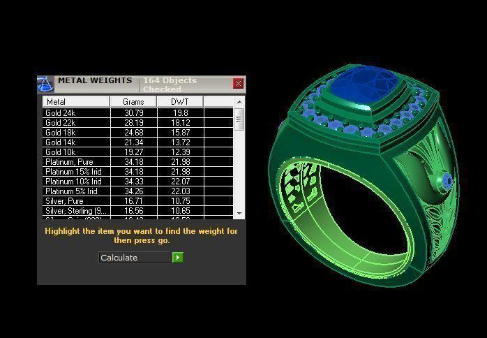 man ring 3D print model_14