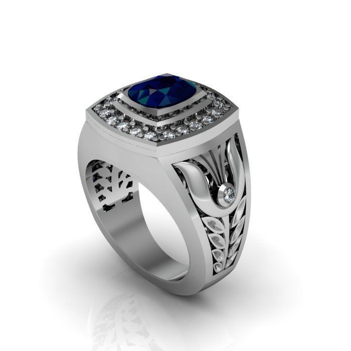 man ring 3D print model_1