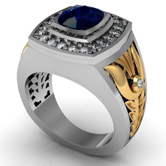 man ring 3D print model_4