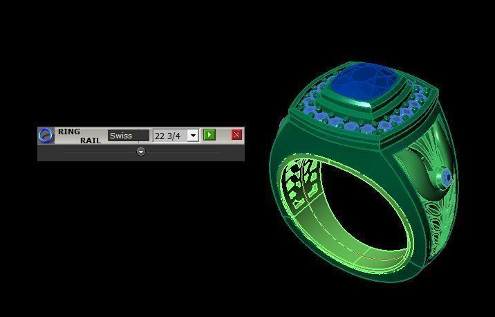 man ring 3D print model_13