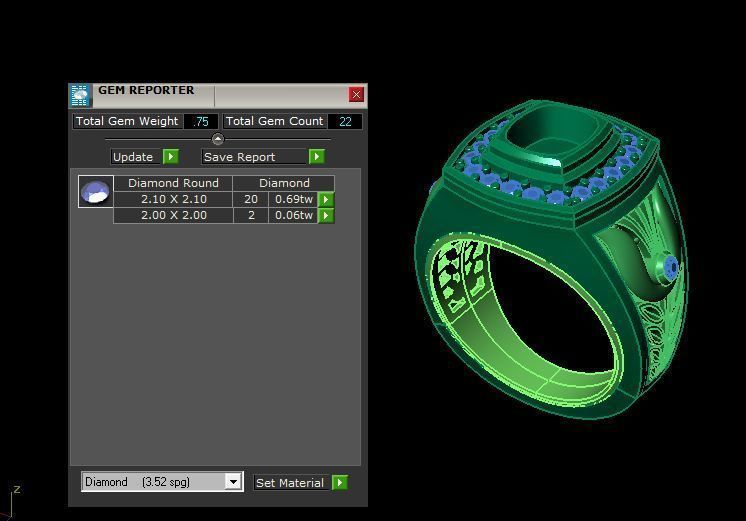 man ring 3D print model_15