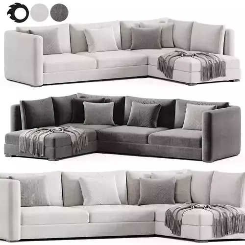 Blake Large Open End Corner Sofa by loomloft