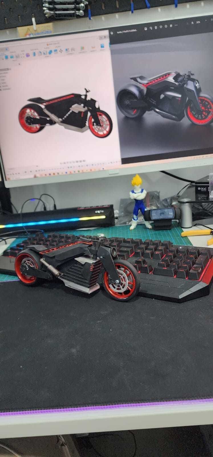 Futuristic Bike Scale Model 3D Printable Design 3D print model_5