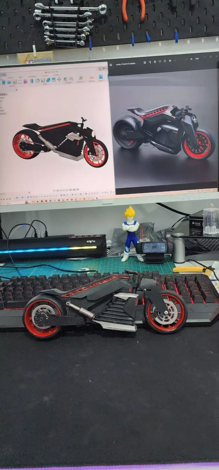 Futuristic Bike Scale Model 3D Printable Design 3D print model_0