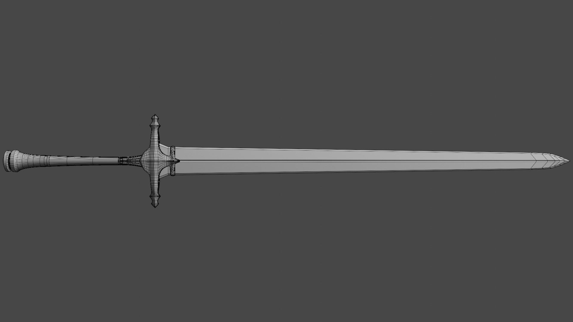 The Imperial Infantry sword from final fantasy 16 Low-poly 3D model_1