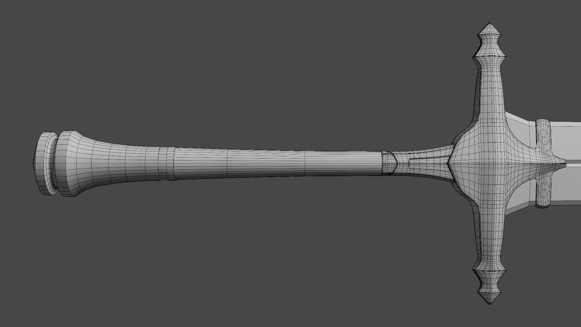 The Imperial Infantry sword from final fantasy 16 Low-poly 3D model_3