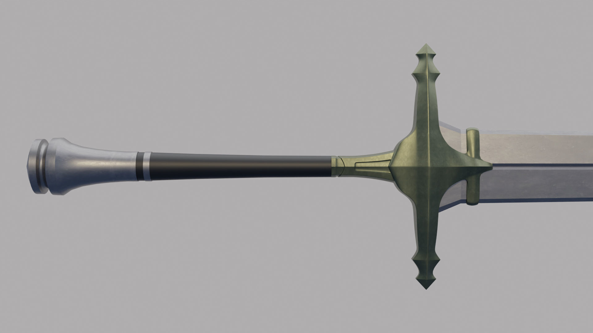 The Imperial Infantry sword from final fantasy 16 Low-poly 3D model_2
