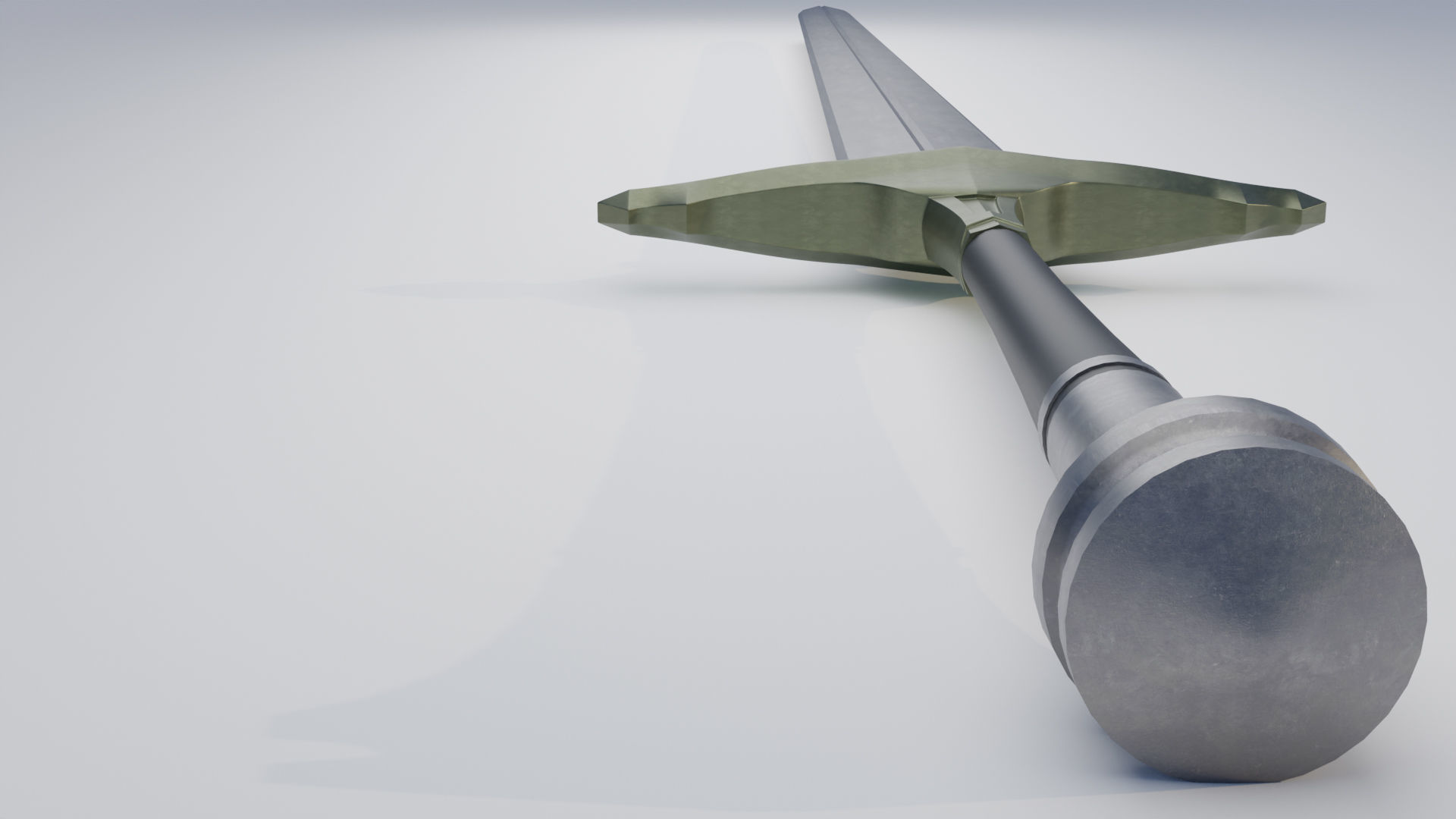 The Imperial Infantry sword from final fantasy 16 Low-poly 3D model_6