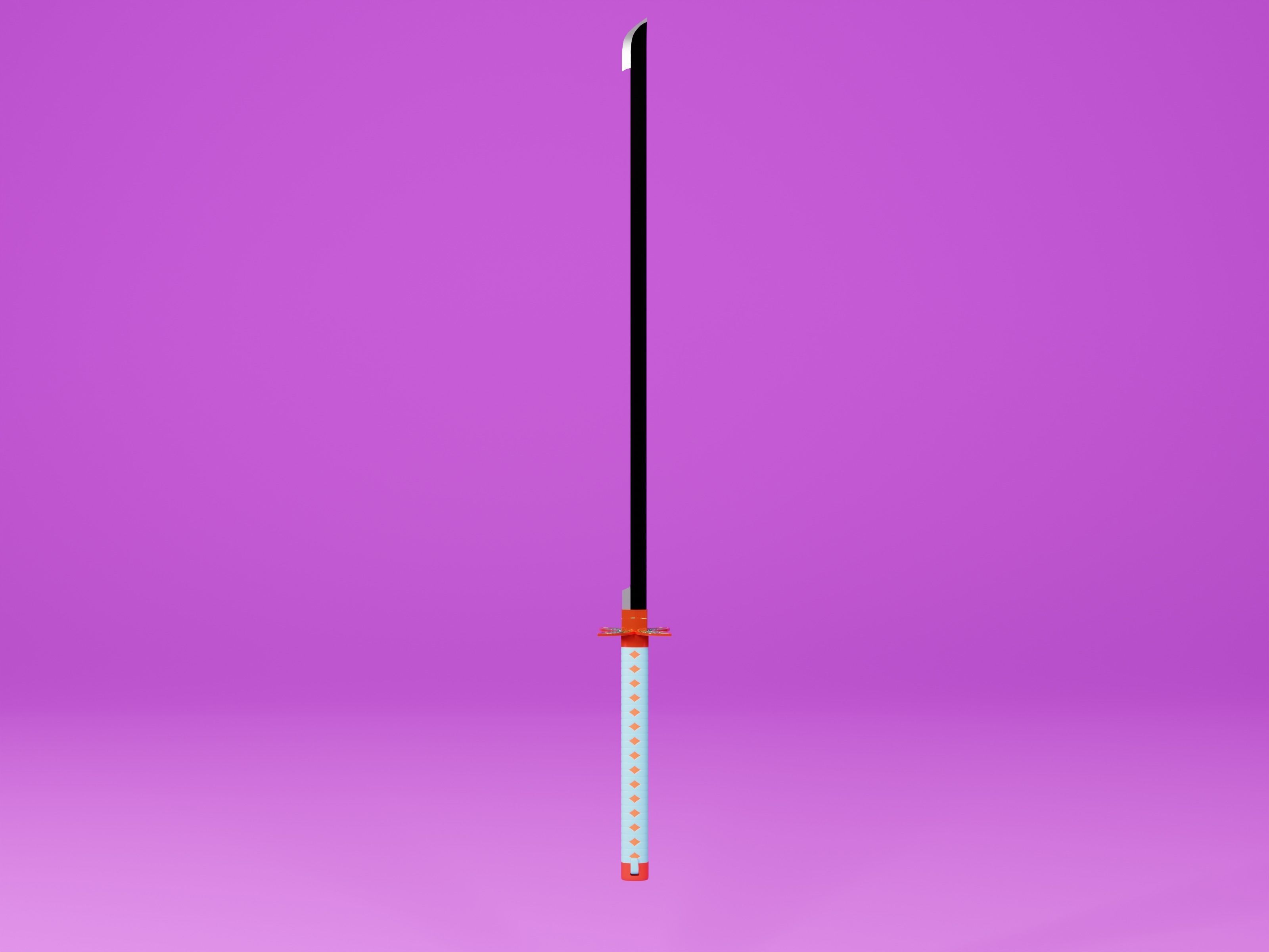 Demon Slayer Shinobu Kocho Sword - Kimetsu No Yaiba 3D print model_2