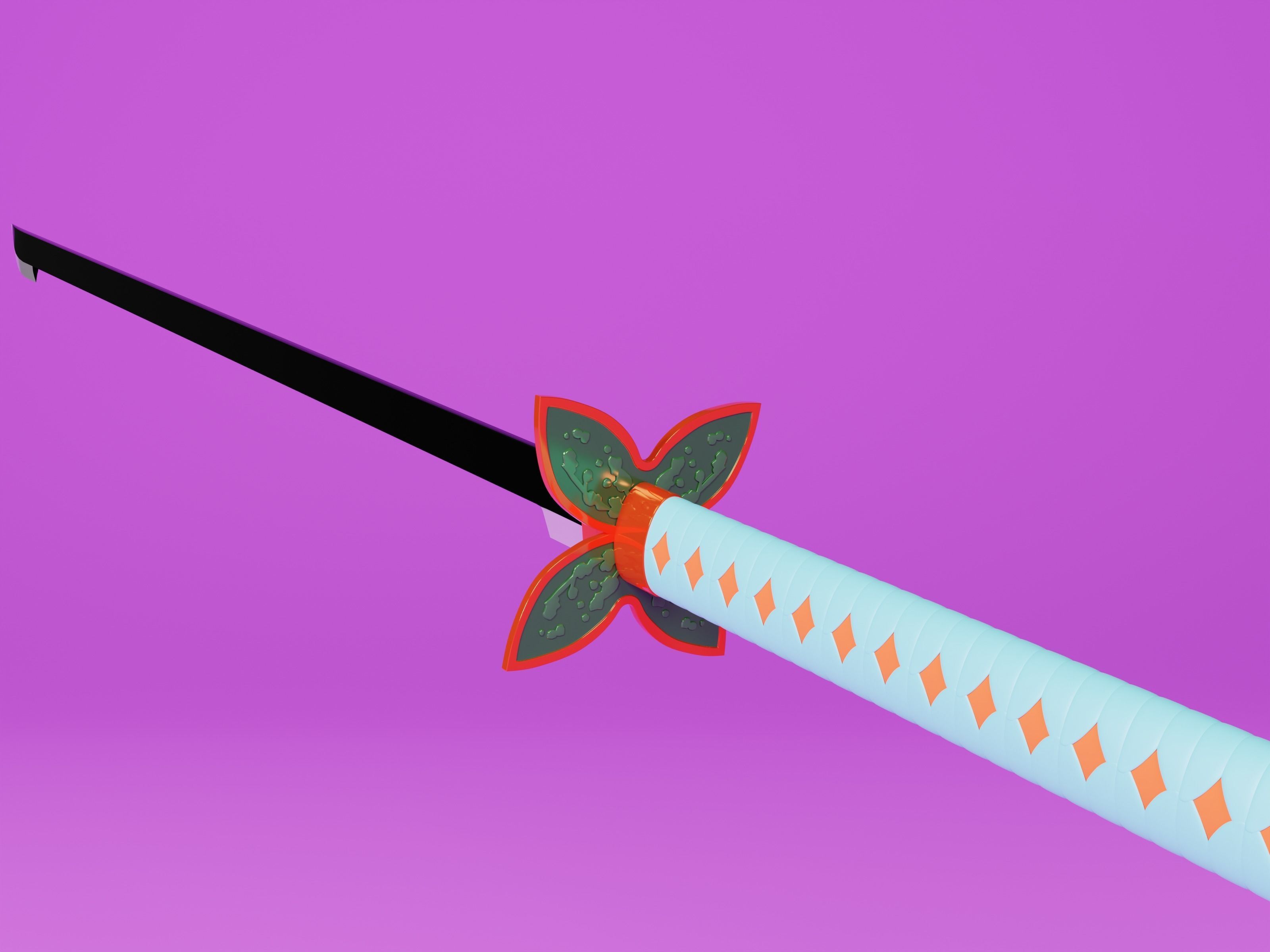 Demon Slayer Shinobu Kocho Sword - Kimetsu No Yaiba 3D print model_4