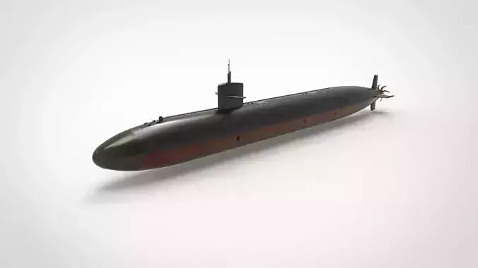 Los Angeles-class Submarine 3D model