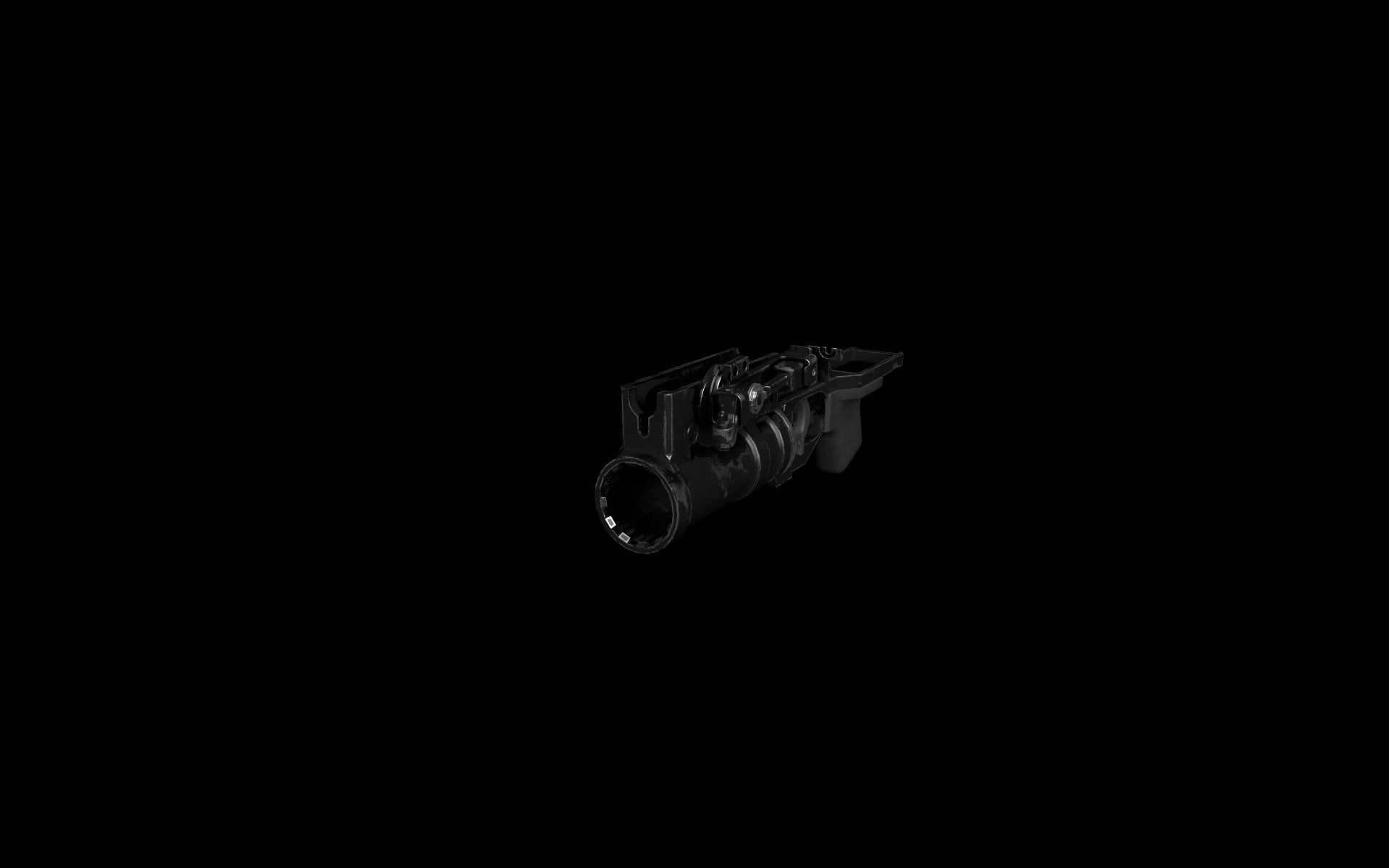 GP-25 grenade launcher Low-poly 3D model_5