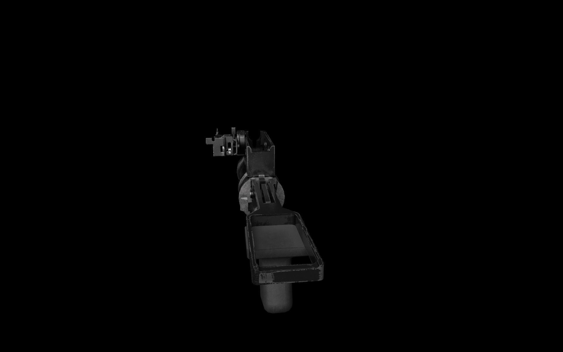 GP-25 grenade launcher Low-poly 3D model_2