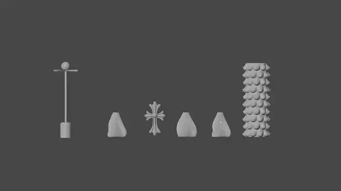 VASE LAMP DECOR NECKLASE HIGHDETAIL