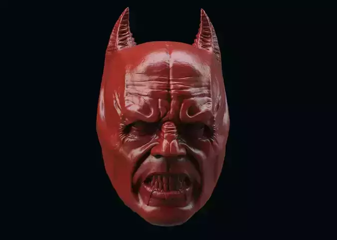 Demon Batman Head 3D print model
