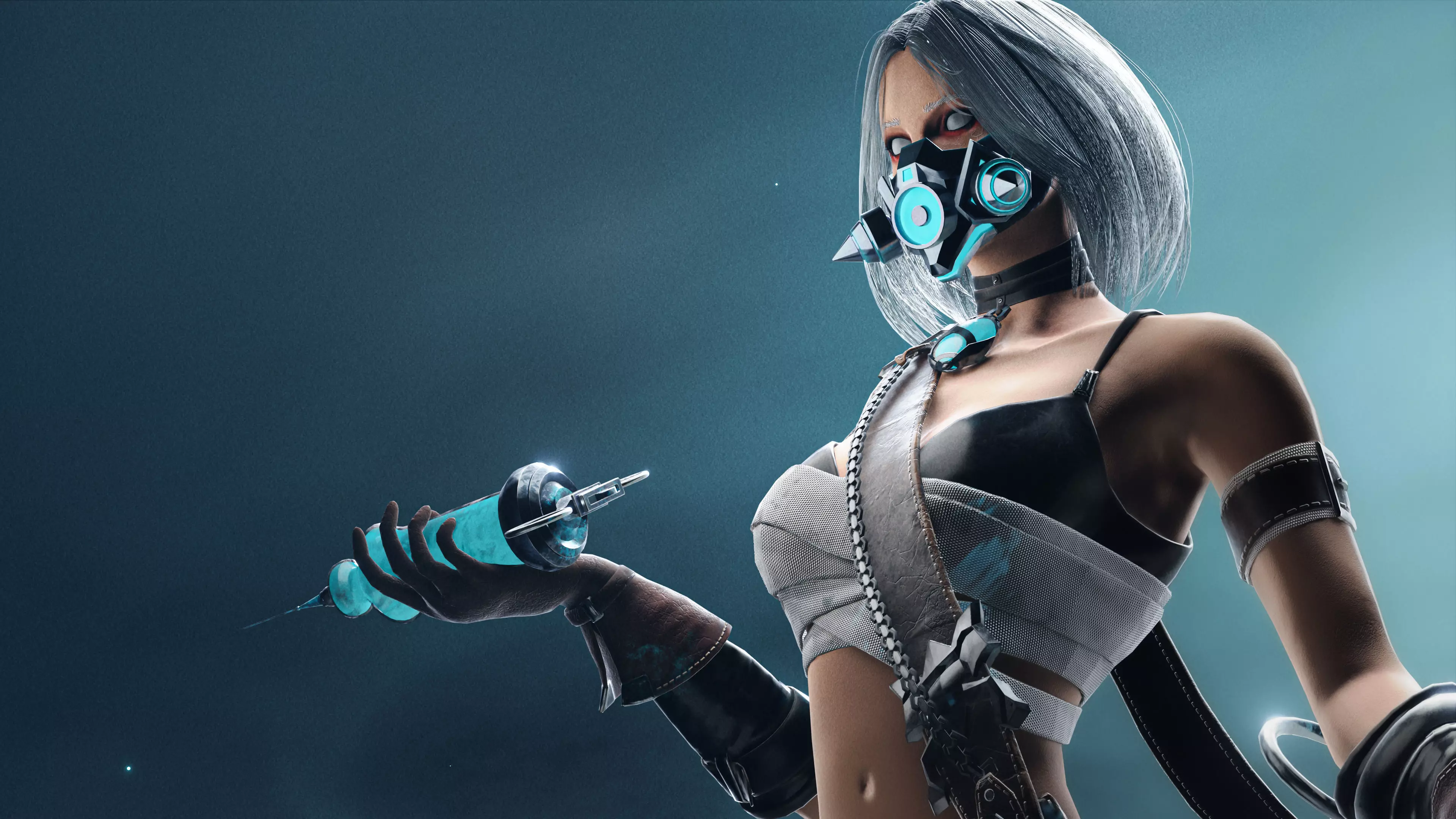 ALCHEMIST GIRL GAMEREADY CHARACTER LOW POLY Low-poly 3D model_0