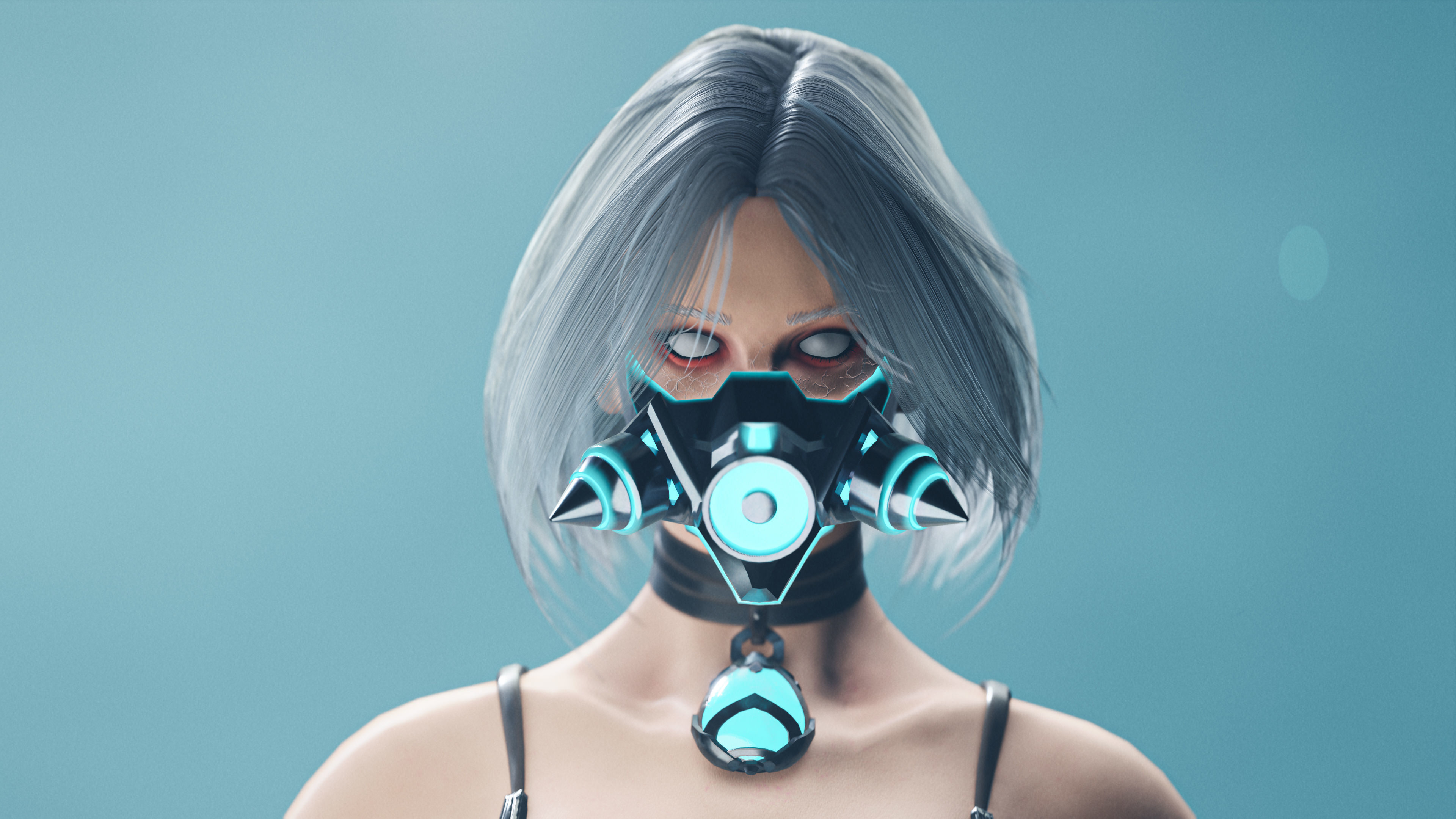 ALCHEMIST GIRL GAMEREADY CHARACTER LOW POLY Low-poly 3D model_1