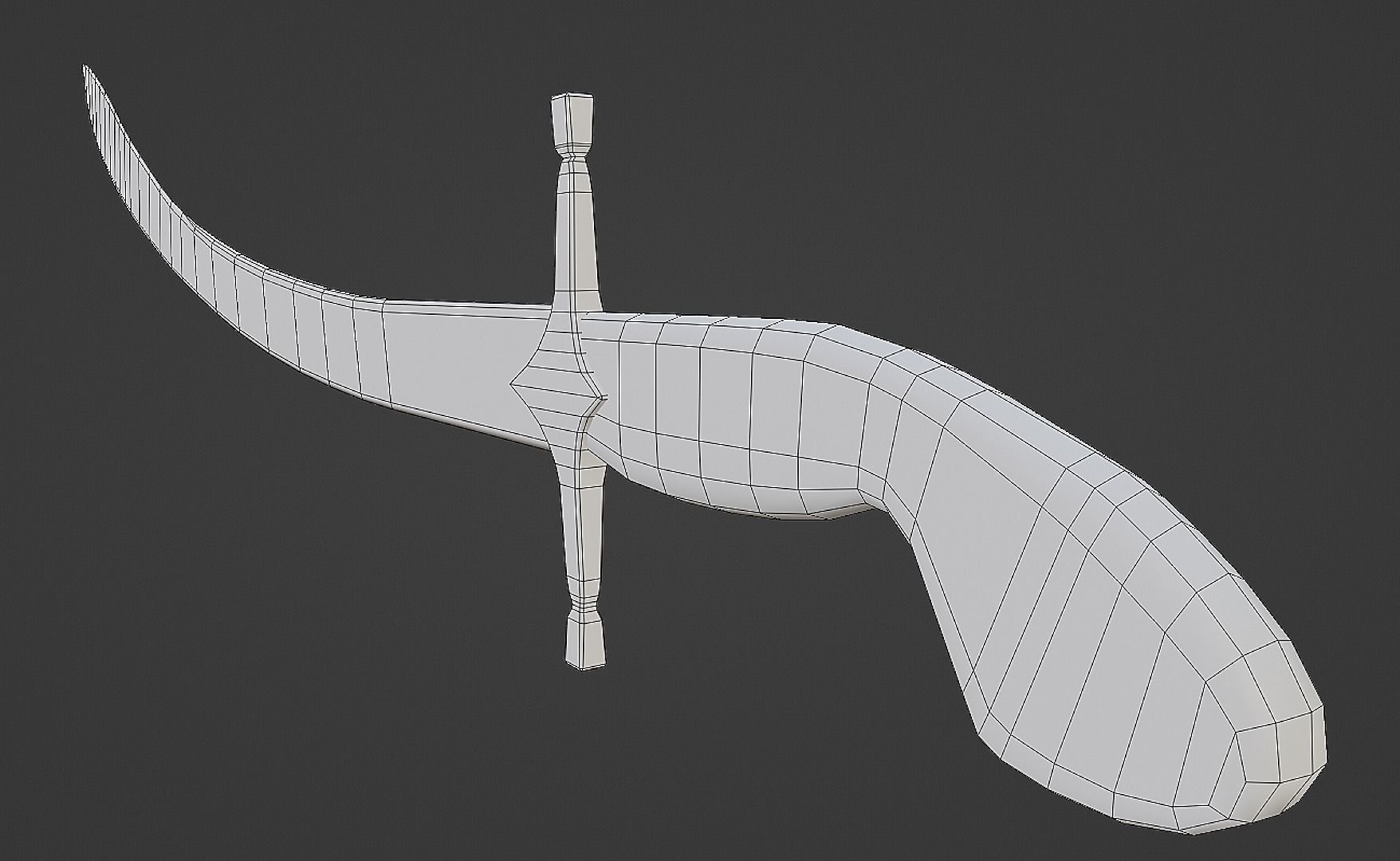 Ukrainian Cossack Saber Low-poly 3D model_7
