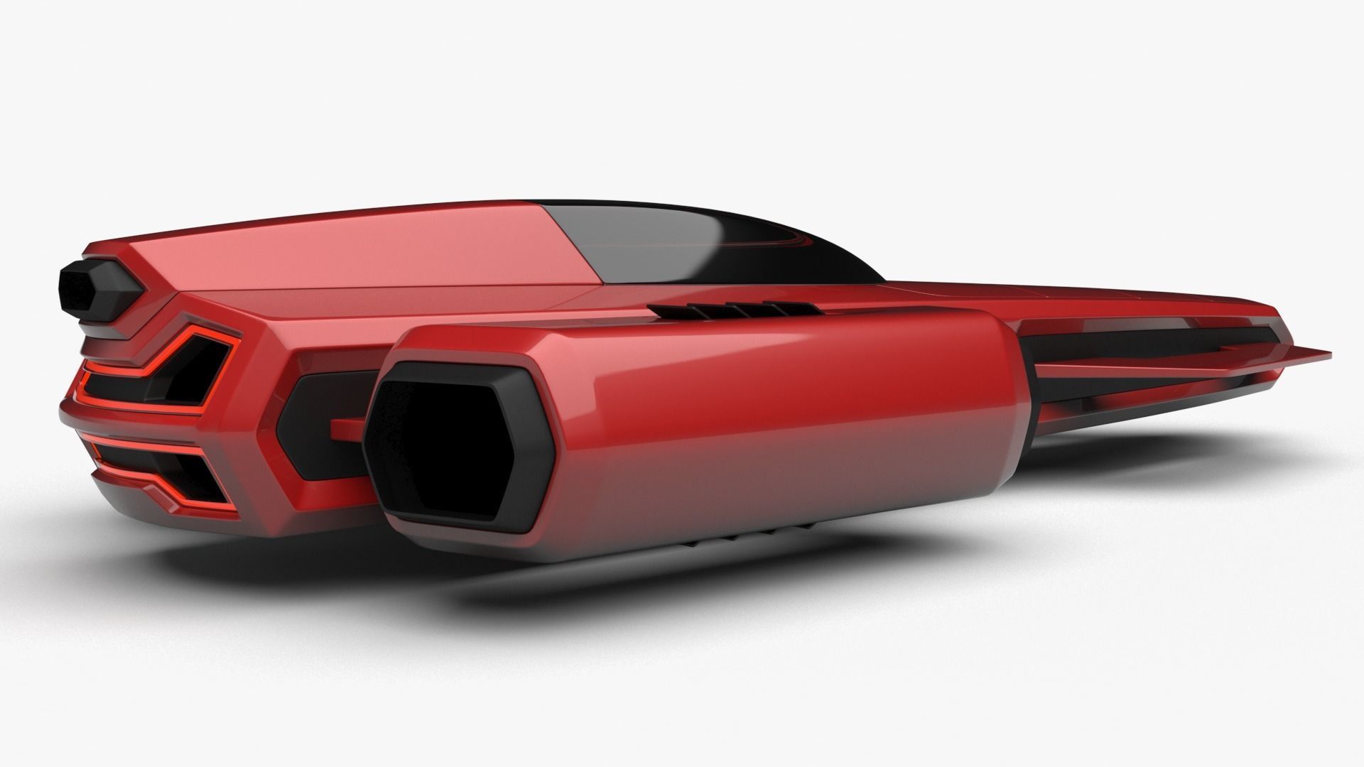 Racing Spaceship Antares 3D model_5