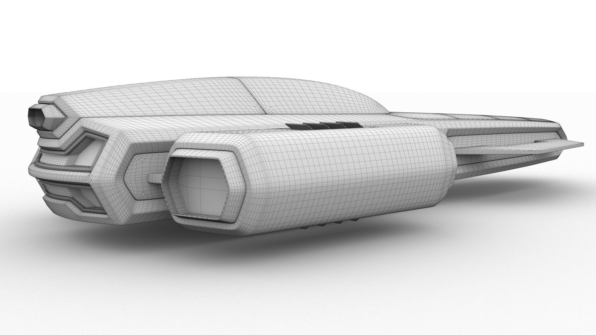 Racing Spaceship Antares 3D model_16