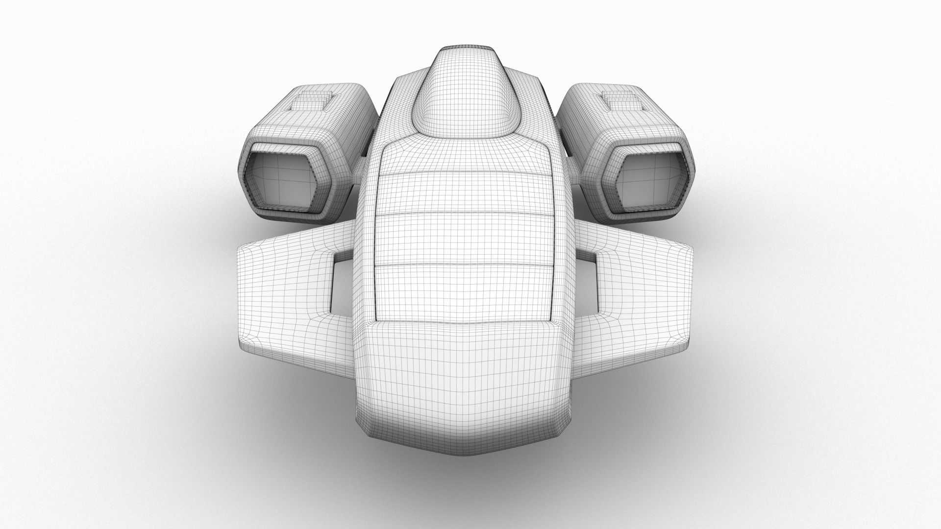 Racing Spaceship Antares 3D model_18