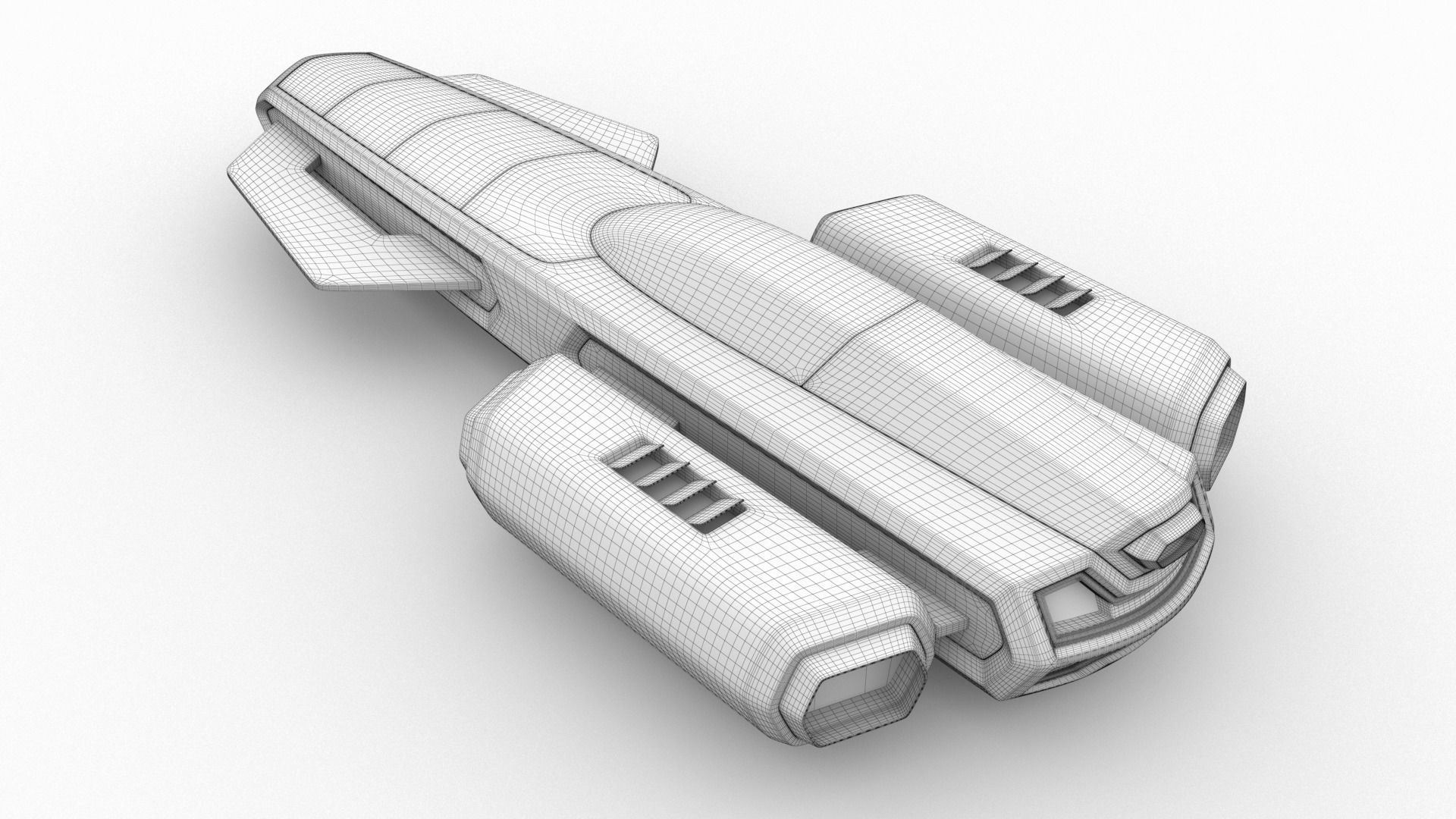 Racing Spaceship Antares 3D model_20