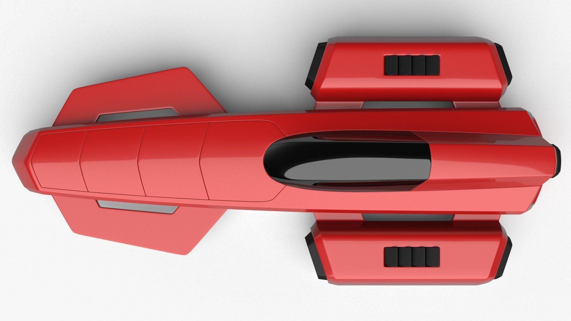 Racing Spaceship Antares 3D model_2