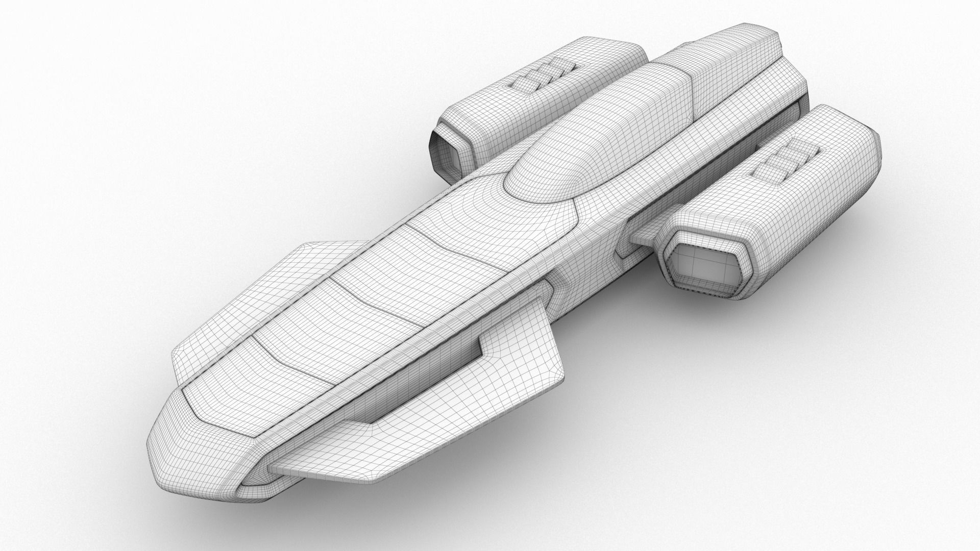Racing Spaceship Antares 3D model_19