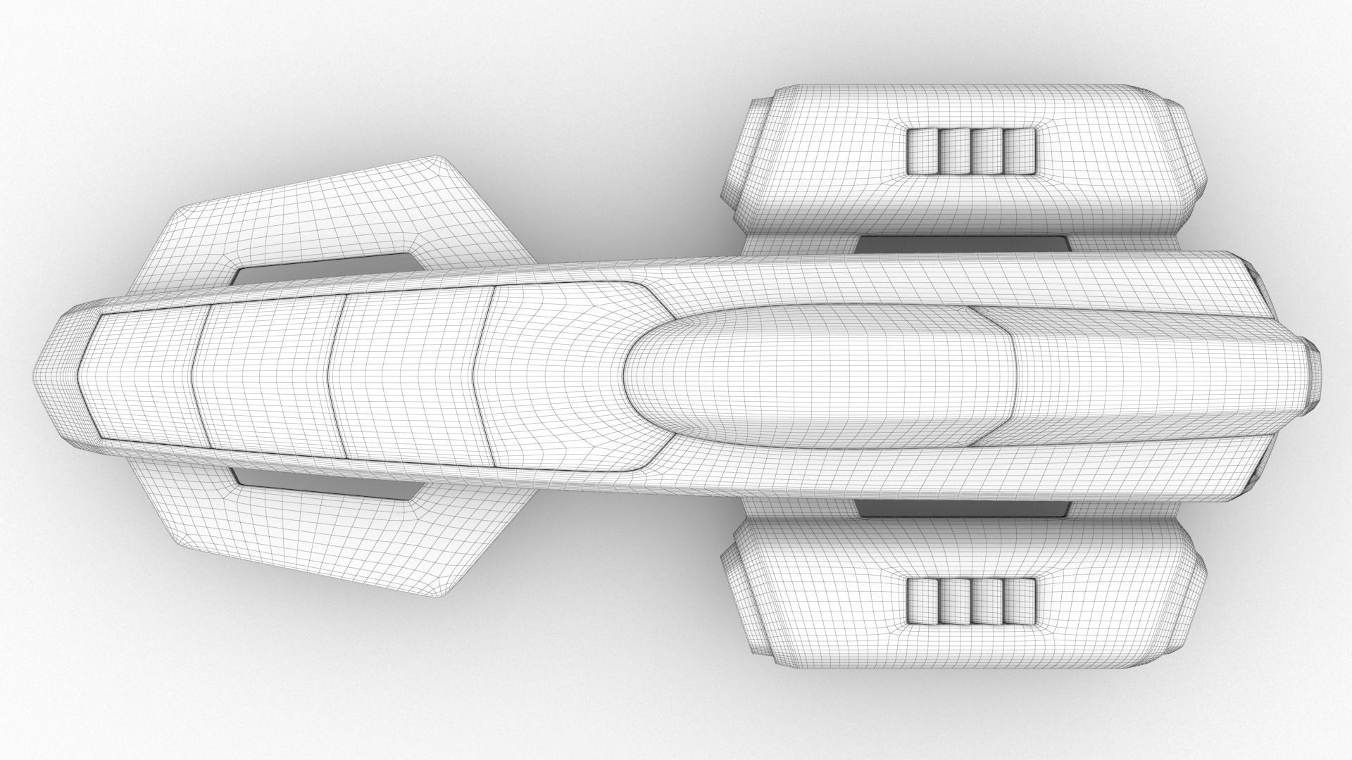 Racing Spaceship Antares 3D model_13