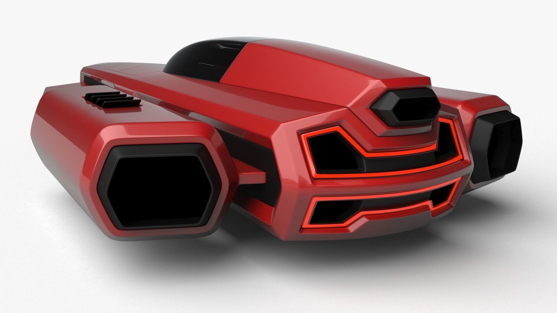 Racing Spaceship Antares 3D model_3