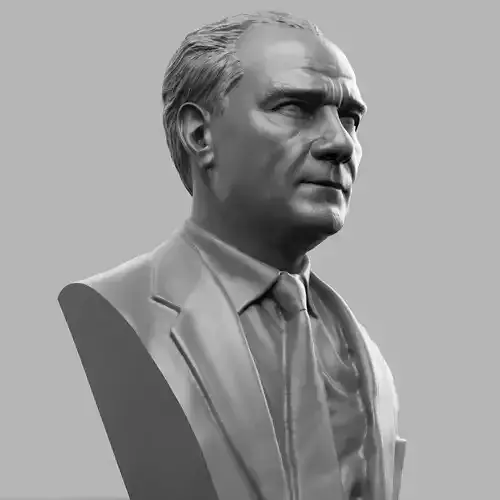 Mustafa Kemal Ataturk Bust 3D print model