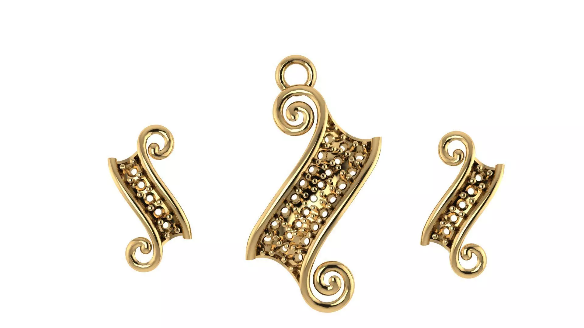 Women pendant 3D print model 3D print model_0