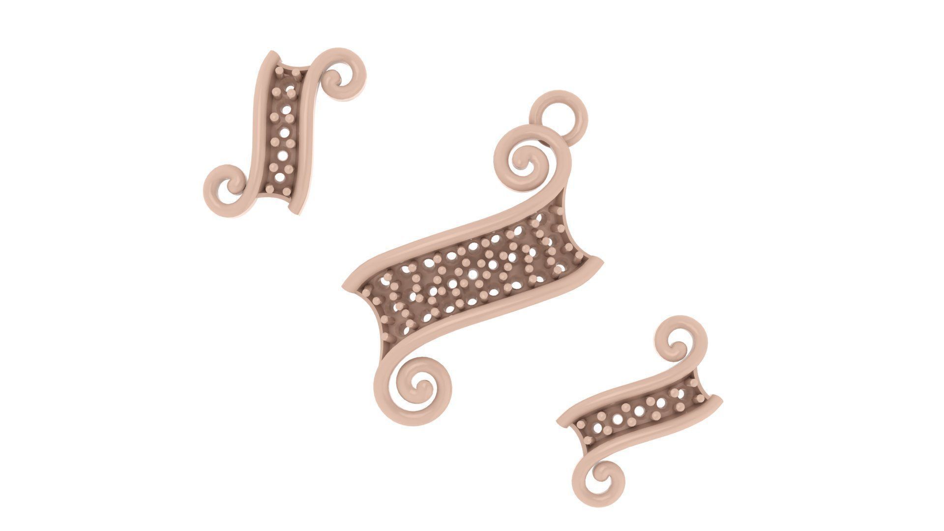 Women pendant 3D print model 3D print model_5