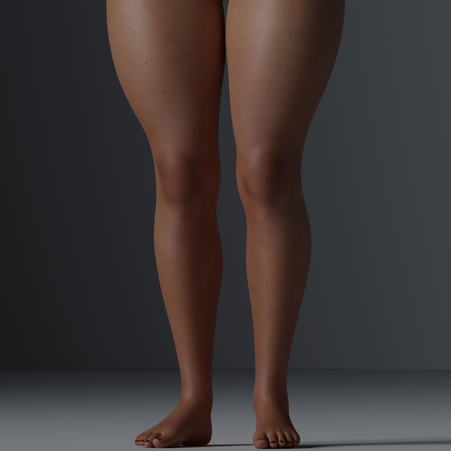 Beautiful Woman Realistic Detailed - Sera Low-poly 3D model_18