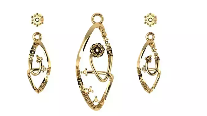 Women pendant 3D print model