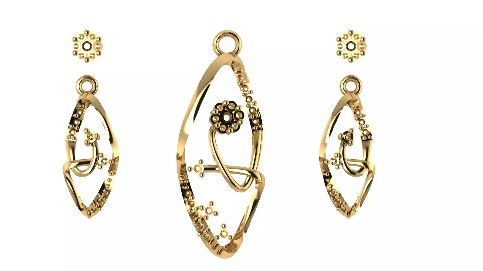 Women pendant 3D print model 3D print model_0