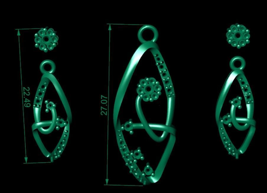 Women pendant 3D print model 3D print model_1