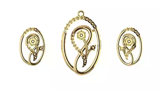 Women pendant 3D print model