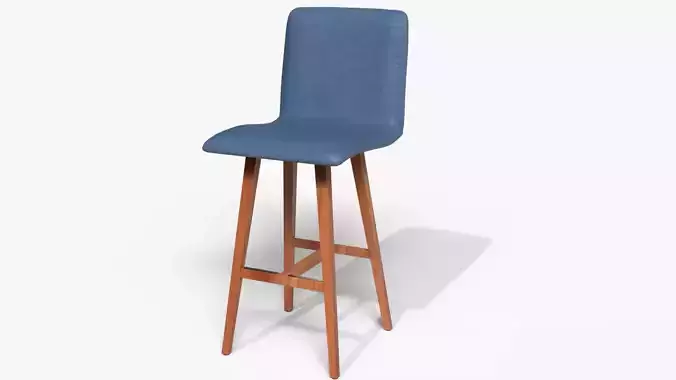 Bar Stool Blue Denim