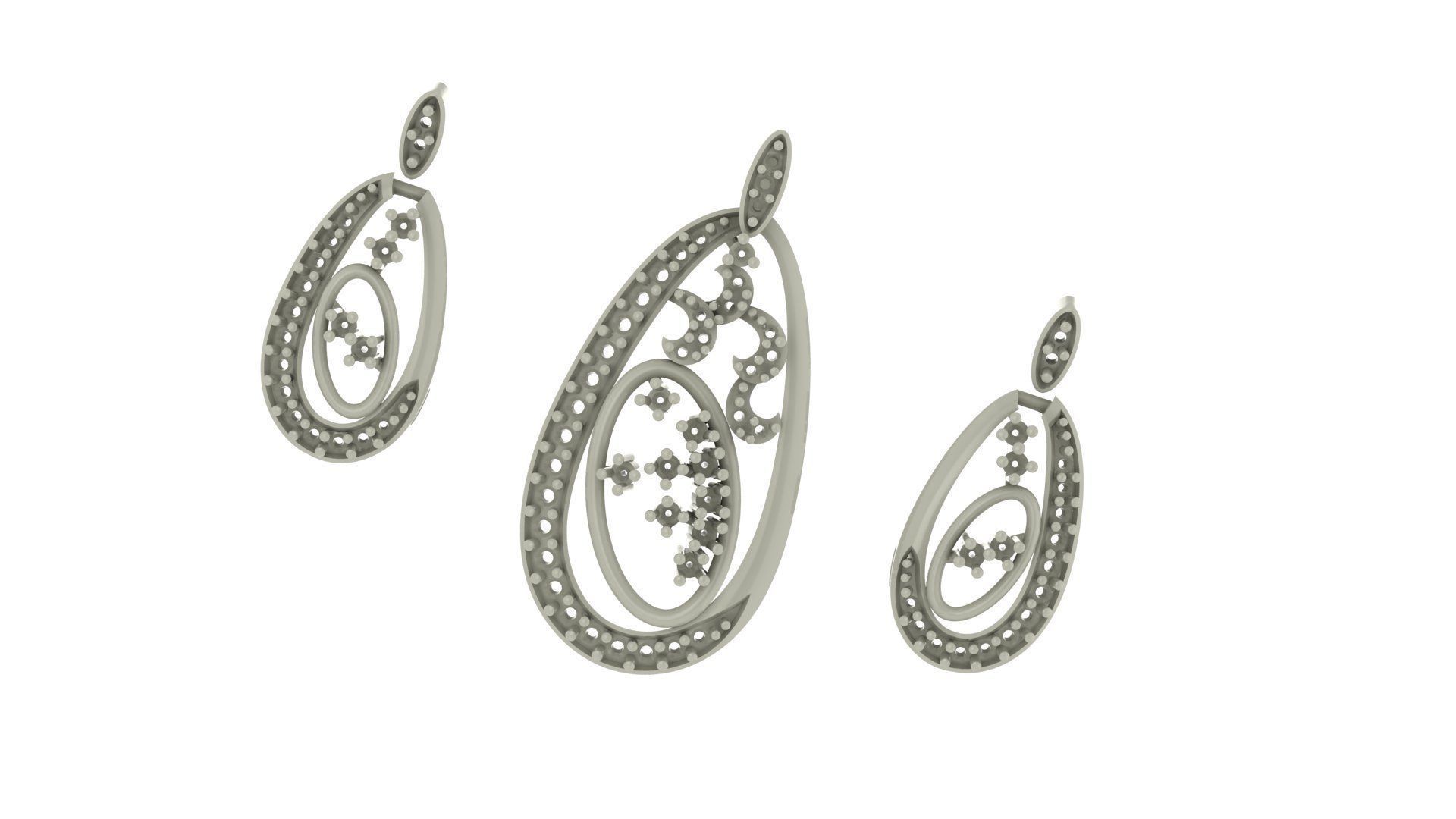 Women pendant 3D print model 3D print model_4